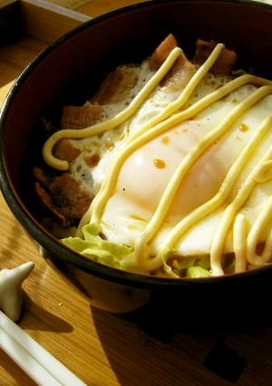 一石⑤鳥☆満点☆目玉焼き丼-レシピのメイン写真