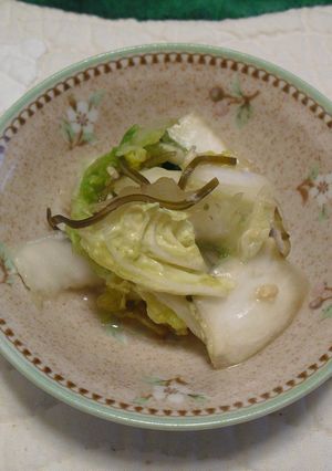 塩麹と白菜塩こんぶ漬け-レシピのメイン写真