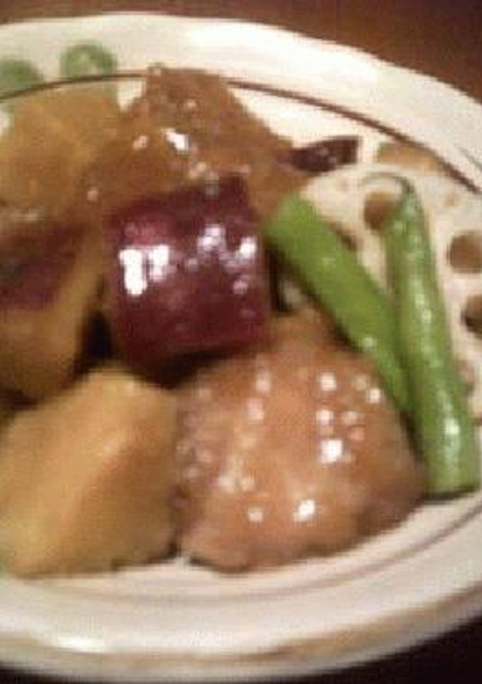 鶏肉＋さつま芋の揚げ煮-レシピのメイン写真
