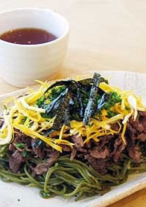 茶蕎麦で瓦そば-レシピのメイン写真
