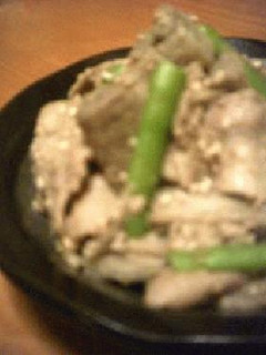 豚肉+ゴボウのゴマ煮-レシピのメイン写真