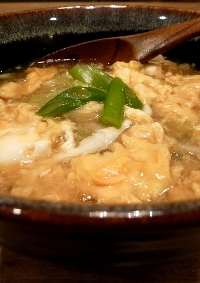 風邪の時はコレ！簡単ふわふわ卵とじうどん-レシピのメイン写真