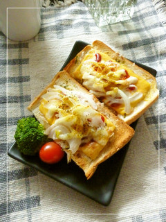 塩麹・ケチャ×玉葱の和風カレートースト-レシピのメイン写真