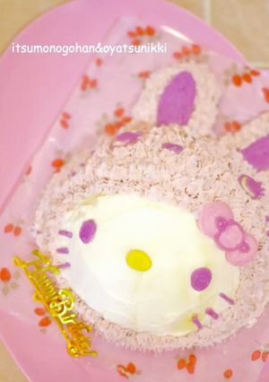 うさぎキティのイチゴケーキ♡イースターも-レシピのメイン写真