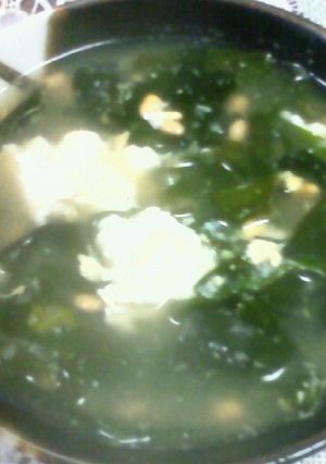 ★納豆ワカメ生姜卵スープ☆-レシピのメイン写真