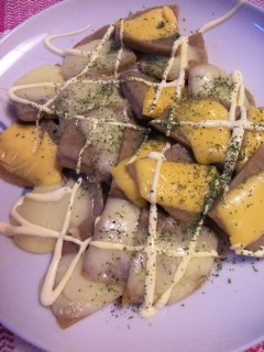 簡単おつまみ☆黒はんぺんのチーズ焼き-レシピのメイン写真