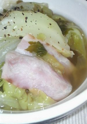 きゃべつとベーコンのコンソメ煮-レシピのメイン写真