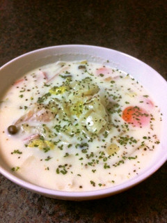 ヘルシー!白菜たっぷりのミルク煮-レシピのメイン写真