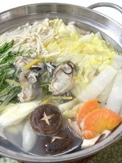 ゆず風味の牡蠣鍋（昆布だし）-レシピのメイン写真