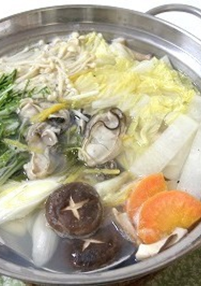 ゆず風味の牡蠣鍋（昆布だし）-レシピのメイン写真