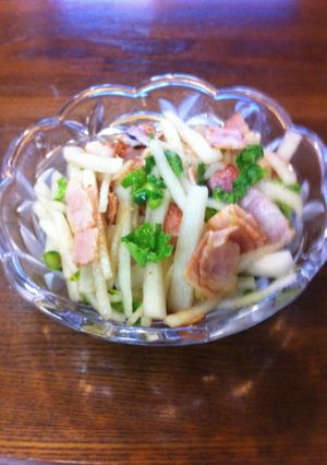 簡単！大根とベーコンのサラダ-レシピのメイン写真