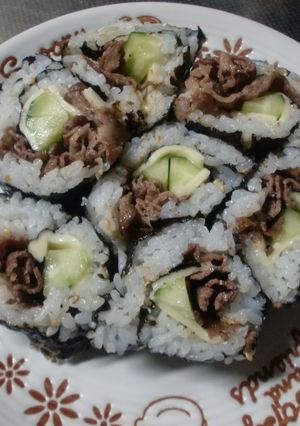 我が家流♪肉巻き恵方巻き-レシピのメイン写真