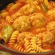 チーズ入りミートボールのトマトシチュー♪
