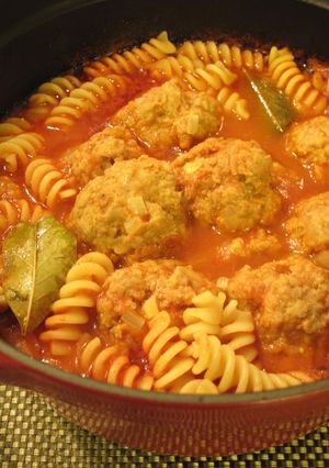 チーズ入りミートボールのトマトシチュー♪-レシピのメイン写真