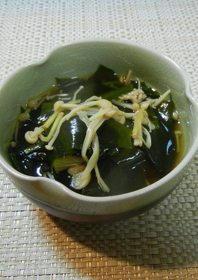 【農家のレシピ】わかめとエノキのさっと煮-レシピのメイン写真