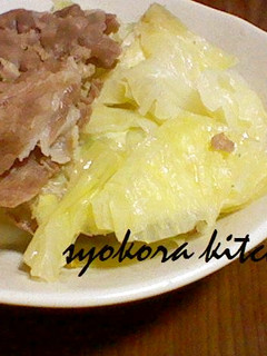 簡単!!キャベツと豚肉蒸し☆-レシピのメイン写真
