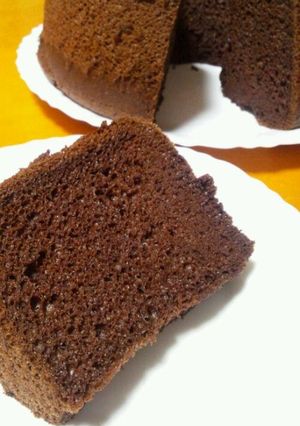 チョコレート不使用のショコラシフォン-レシピのメイン写真