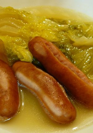 圧力鍋で白菜とウインナーの丸ごと煮-レシピのメイン写真