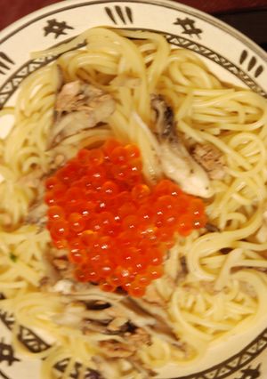 和風～☆いくらと舞茸の醤油パスタ-レシピのメイン写真