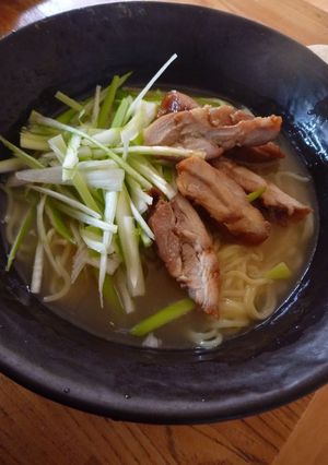 ローストチキンの鶏ガラで!鶏塩ラーメン-レシピのメイン写真