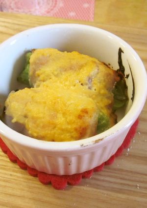 豚肉のキャベツロールグラタン-レシピのメイン写真