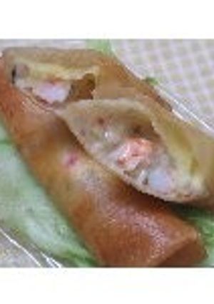 ナガノトマトなめ茸とエビのグラタン春巻き-レシピのメイン写真