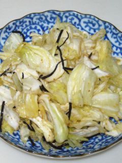 居酒屋風キャベツの塩昆布もみ-レシピのメイン写真