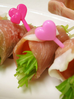 ♪水菜の生ハム巻き♪-レシピのメイン写真
