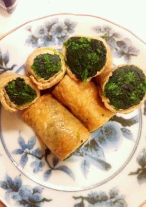 簡単くるくるほうれん草-レシピのメイン写真