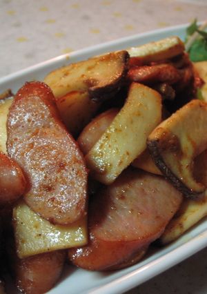 ♪エリンギとウィンナーのカレーバター味♪-レシピのメイン写真
