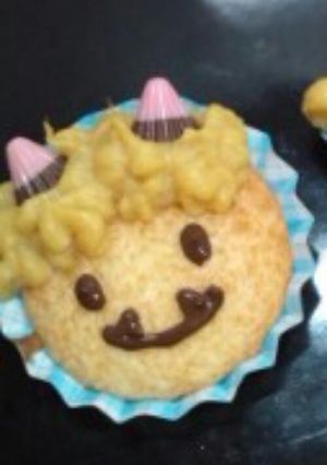 節分にいかが？鬼さんカップケーキ☆-レシピのメイン写真