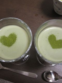 ぷるぷる♪超簡単な抹茶みるくプリン-レシピのメイン写真