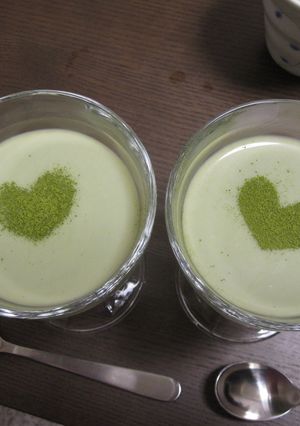 ぷるぷる♪超簡単な抹茶みるくプリン-レシピのメイン写真