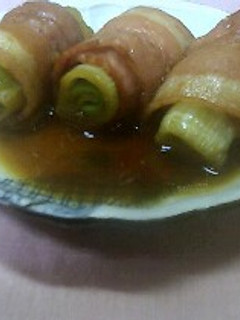 レンジ料理☆長ネギのベーコン巻き-レシピのメイン写真