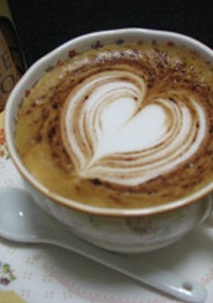簡単ハートのカプチーノ・コンカカオ-レシピのメイン写真