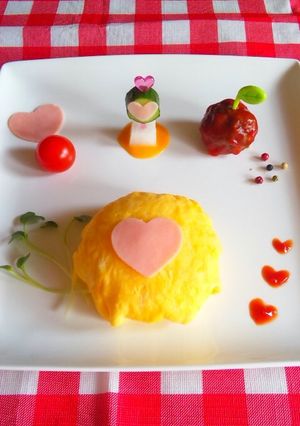 バレンタインプレート-レシピのメイン写真
