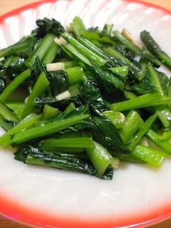 小松菜のバター炒め♪-レシピのメイン写真