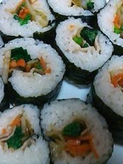 蓮根きんぴら巻き寿司-レシピのメイン写真