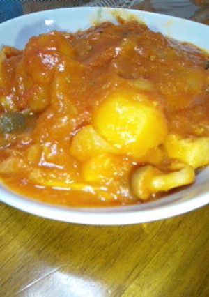 じゃがいもと豚肉のトマト煮込み-レシピのメイン写真