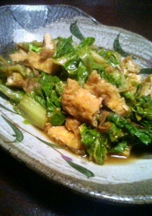 プレ農家めし◆白菜べか菜と油揚げさっと煮-レシピのメイン写真