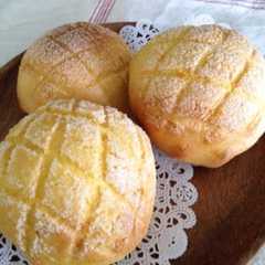 รูปของ HB＊バター不使用♥かぼちゃメロンパン