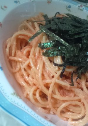 味付け材料３つ★明太子パスタ-レシピのメイン写真
