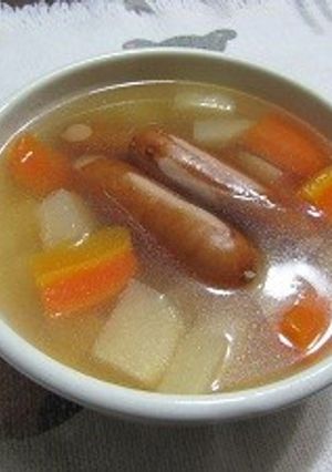 カブとにんじんのコンソメスープ-レシピのメイン写真