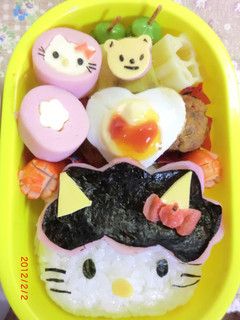 キティちゃん 鬼バージョン キャラ弁-レシピのメイン写真