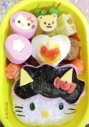 キティちゃん　鬼バージョン　キャラ弁-レシピのメイン写真