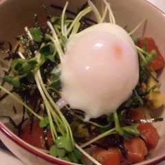 รูปของ *Cafe風*明太マヨポキ丼｡゜･+｡