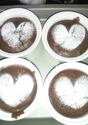 バレンタインオススメ♥フォンダンショコラ-レシピのメイン写真