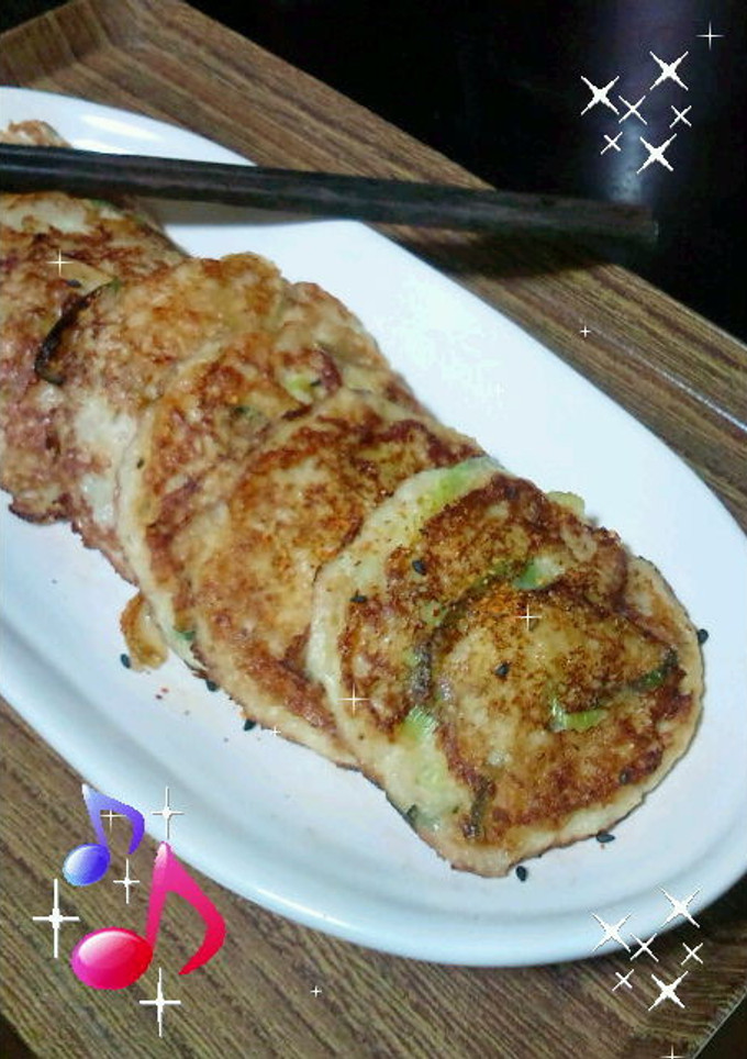ダシダde長芋とネギのお焼き-レシピのメイン写真
