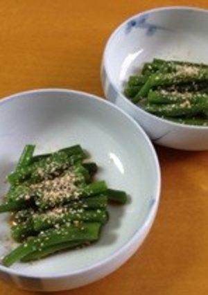 三度豆のおひたし (インゲン)-レシピのメイン写真