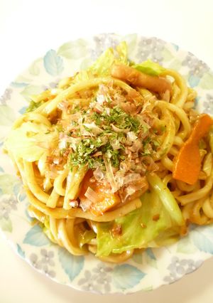 昆布茶de★お好み焼き味・焼きうどん★-レシピのメイン写真